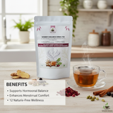 Vedchaa Women’s Wellness Tea for Hormonal Balance & PCOS | Ayurvedic Herbal Blend with Shatavari, Ashoka & Cinnamon for Women’s Health