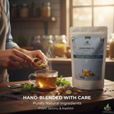 Vedchaa Calming Herbal Tea for Stress Relief & Better Sleep | Natural Green Tea with Chamomile, Lemon Balm, Peppermint & Rose Petals