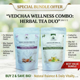 Vedchaa Herbal Tea 2-Pack Wellness Combo