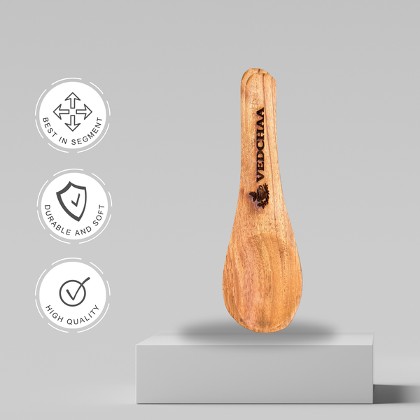 Handmade Pure Neem Wooden Spoon Set (2 Pieces) – Natural, Eco-Friendly & Antibacterial Kitchen Cutlery